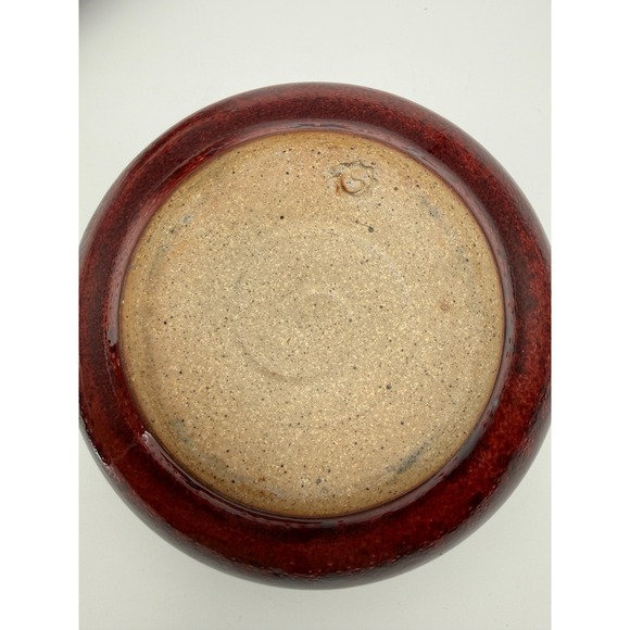 Studio Art Pottery Stoneware Hand Thrown Lidded Pot-5.5in x 4 in-VTG-Rustic - Picture 10 of 16